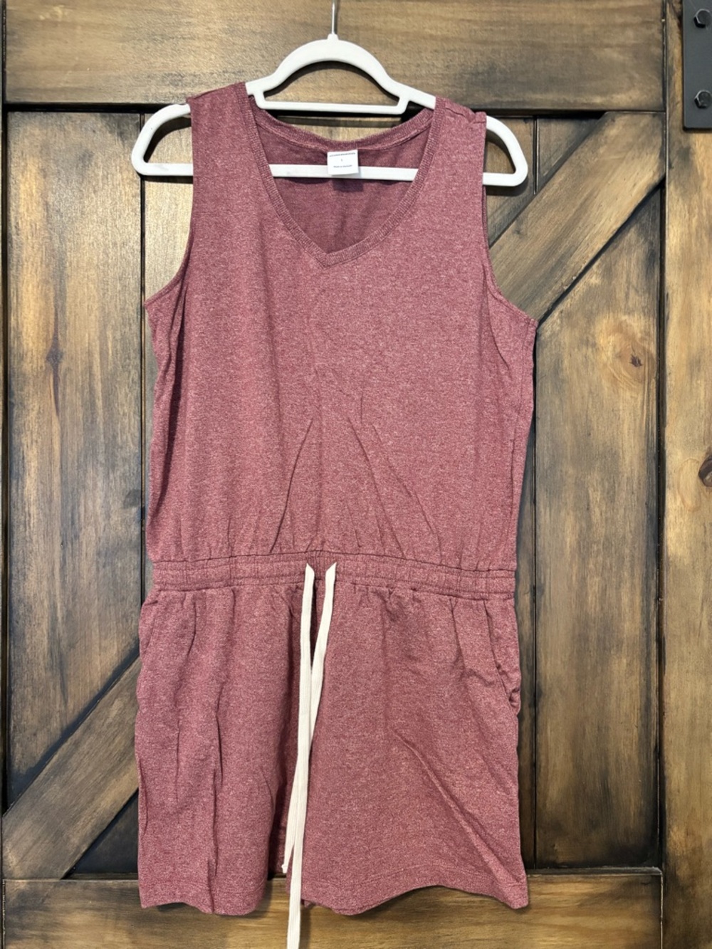 Amazon Essentials V-Neck Romper in Mauve